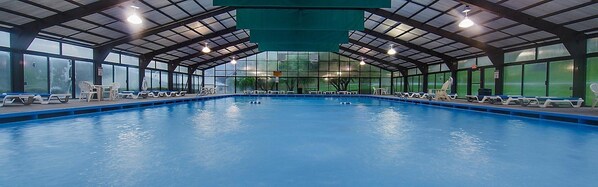 Take a dip in the pool.