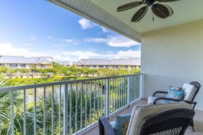 Relaxing Views From the Master Suite Canalside Balcony