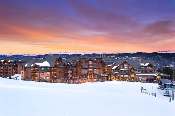 view of resort from the mountain side looking down