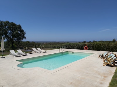 Villa near Melides with breathtaking sea view