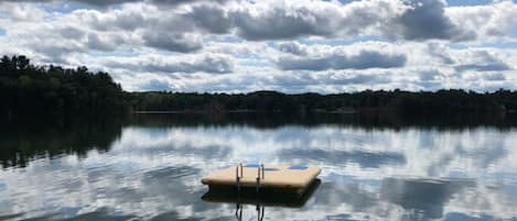 Private swimming raft