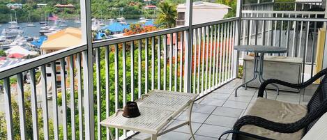 First and foremost...Our favorite part of the property.  The balcony. 