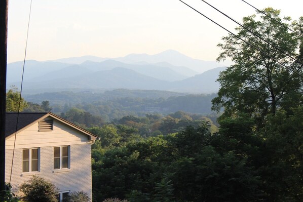 See Mount Pisgah, the Biltmore Inn and some beautiful sunsets from our property!