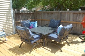 Another view of the front patio.