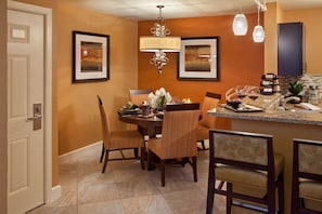 Share meals and laughs at the dining table.