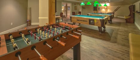 If the kids have had enough of the pool, take them to the shared games room.