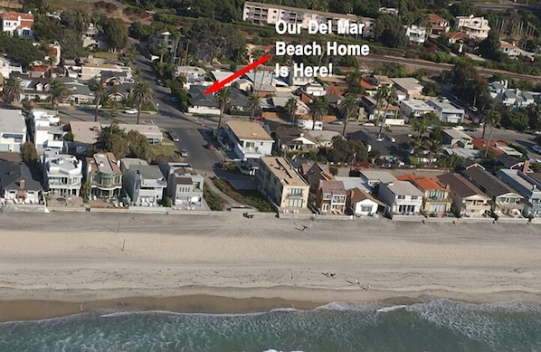 Approximately 100 yards to the beach as the seagull flies.