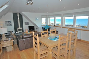 Stunning sea views from lounge/dining room