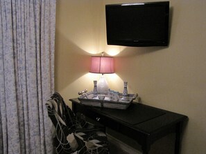 Desk and TV in The Guest Room