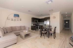 An open plan living area provides for plenty of space to truly enjoy your stay