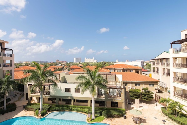 Enjoy amazing views of Aruba's scenery from your balcony