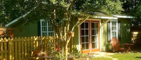 Cottage as seen from my back door of the main house where I reside. 