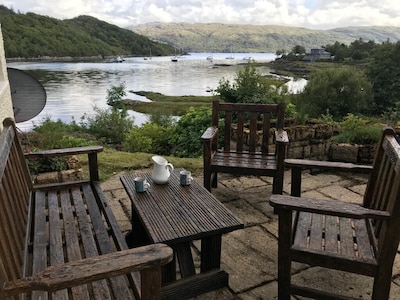 Luxury lochside home with stunning views of Loch Sunart, Salen, Hotel 400m walk