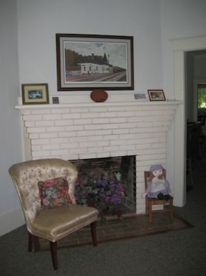 Living room, dining room and kitchen all offer areas for groups to gather.