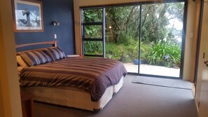 Master bedroom has view of Pacific Ocean 