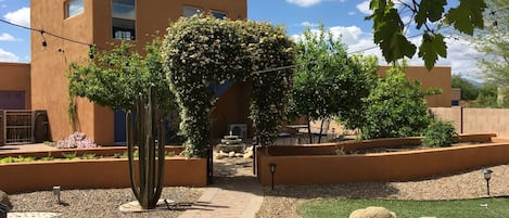 View of the private casita from the main house. 