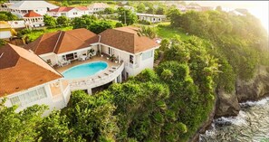 Zyani resort a view from up above. We sit on the Sea Edge. Magnificent Seaview