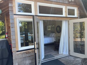 French doors to deck!