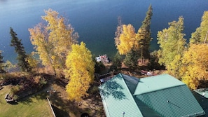 Aerial view in late September