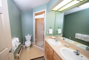 Get ready for your day in the bathroom.