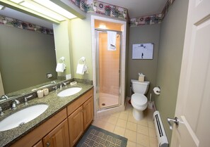 Get ready for your day in the bathroom.