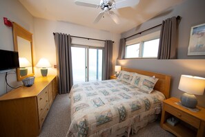 Drift to sleep in the 2 bedrooms with a variety of bedding options!