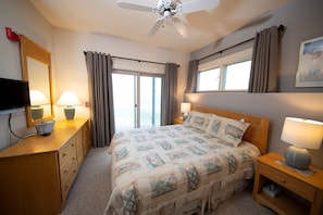 Drift to sleep in the 2 bedrooms with a variety of bedding options!