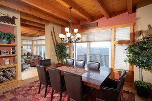 Share meals and laughs at the dining table.