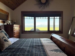 Master Bedroom view to the meadow.