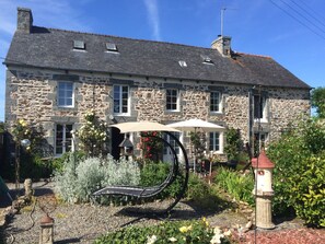 Our whole house showing gite at right end