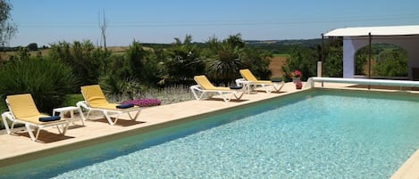 Beautiful heated swimming pool 