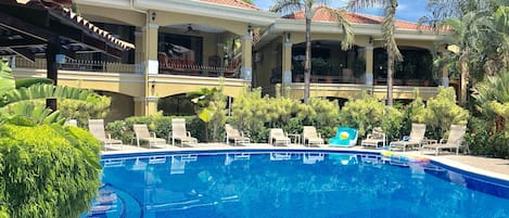 Pool view from the terrace