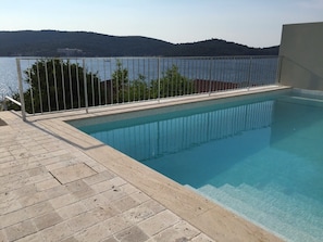 The serene view from the pool