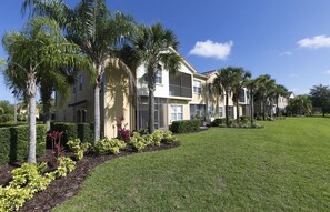 Explore the outdoor garden area