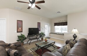 Experience the spaciousness of the living