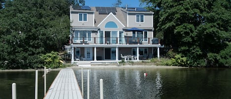 This is the view of Sommarstuga from the water.