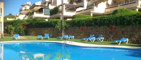 Pool in lovely garden setting