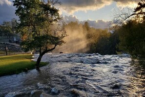 "Noccalula Falls" (40 mins away). Their Christmas lights are magical!