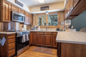 Plenty of counter space for family dinner or a breakfast buffet!
