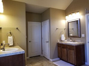 Spacious Master Bath hosts a His and Hers Vanities