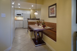 Share meals and laughs at the dining table.