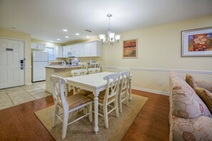 Share meals and laughs at the dining table.