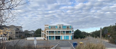 View of the house from the beach access