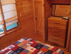 Main Bedroom. Windows faces the lake. 