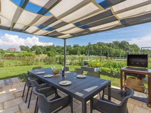 Property, Real Estate, Patio, Building, House, Table, Room, Furniture, Shade, Residential Area