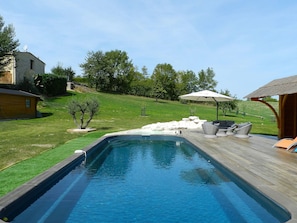 Swimming Pool, Property, Backyard, Real Estate, House, Grass, Yard, Leisure, Home, Estate