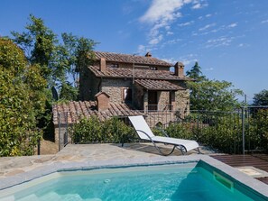 Swimming pool and outdoor view