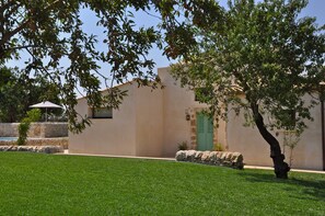 Casa Modesta seen through olive trees