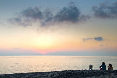 Sand Villa - sea front luxury villa by  Monolithos beach.