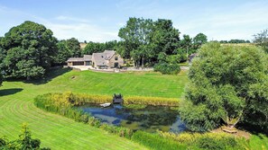 The carp lake at Slade Barn